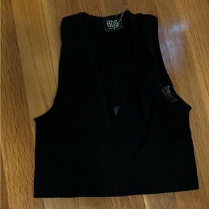 BDG Black Ribbed Top